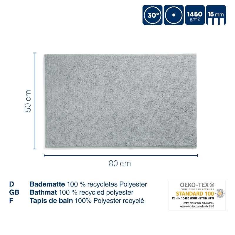 KELA Koupelnová předložka Maja 80x50 cm polyester starorůžová