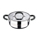 Kastrol s poklicí nerez MIDNIGHT 20 cm 2,3 litru