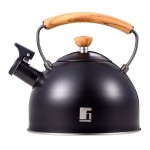 Konvice pískací CHARCOAL 2,3 litru fialovočerná