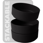 Jídelní sada talířů 18 ks Matte Black Collection