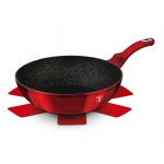 BERLINGERHAUS Wok s mramorovým povrchem 28 cm Burgundy Metallic Line