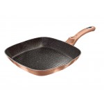 BERLINGERHAUS Pánev grilovací s mramorovým povrchem 28 cm Rosegold Metallic Line
