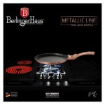 BERLINGERHAUS Pánev na palačinky s mramorovým povrchem 25 cm Rosegold Metallic Line