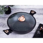 BERLINGERHAUS Pekáč s poklicí s mramorovým povrchem 28 cm Black Rose Collection
