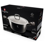 BERLINGERHAUS Kastrol s poklicí s mramorovým povrchem 24 cm Black Silver Collection