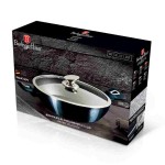 Pekáč kulatý s mramorovým povrchem a poklicí 28 cm Aquamarine Metallic Line