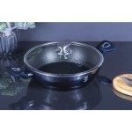 Pekáč kulatý s mramorovým povrchem a poklicí 28 cm Aquamarine Metallic Line