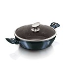 Pekáč kulatý s mramorovým povrchem a poklicí 28 cm Aquamarine Metallic Line