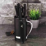 BERLINGERHAUS Sada nožů ve stojanu 7 ks Black Silver Collection