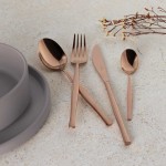 Sada příborů nerez 24 ks mirror Rosegold Metallic Line