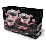 BERLINGERHAUS Sada nádobí s titanovým povrchem 10 ks I-Rose Edition