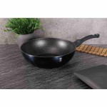 Pánev WOK s mramorovým povrchem 30 cm Aquamarine Metallic Line