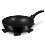 BERLINGERHAUS Pánev WOK s mramorovým povrchem 30 cm Black Rose Collection