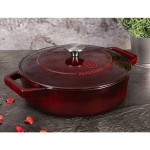 BERLINGERHAUS Pekáč litinový s poklicí 26 cm Burgundy Line