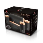BERLINGERHAUS Chlebník a sada dóz 4 ks Black Rose Collection