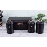 BERLINGERHAUS Chlebovka a dóza na potraviny sada 4 ks Black Rose Collection