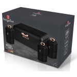 BERLINGERHAUS Chlebovka a dóza na potraviny sada 4 ks Black Rose Collection