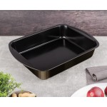 BERLINGERHAUS Pečící plech hluboký s mramorovým povrchem Shiny Black Collection 35x27cm