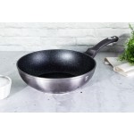 BERLINGERHAUS Pánev WOK s mramorovým povrchem 28 cm Carbon PRO Line