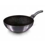 BERLINGERHAUS Pánev WOK s mramorovým povrchem 28 cm Carbon PRO Line