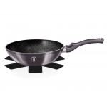 BERLINGERHAUS Pánev WOK s mramorovým povrchem 28 cm Carbon PRO Line
