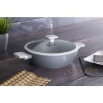 BERLINGERHAUS Pekáč kulatý s poklicí s titanovým povrchem 28 cm Aspen Collection