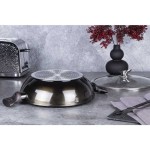 BERLINGERHAUS Wok pánev s poklicí s mramorovým povrchem 30 cm Shiny Black Edition