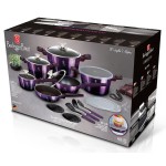 BERLINGERHAUS Sada nádobí s titanovým povrchem 18 ks Purple Eclipse Collection