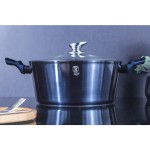 Kastrol s mramorovým povrchem a poklic 30 cm Metallic Line Aquamarine Edition