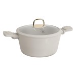 Kastrol s titanovým povrchem a poklicí 20 cm Sahara Collection