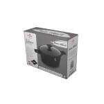 Kastrol s titanovým povrchem a poklicí 30 cm Matte Black Collection