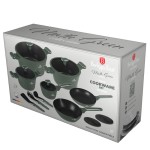 Sada nádobí s titanovým povrchem 15 ks Matte Green Collection