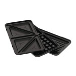 Sendvičovač 3 v 1 s nepřilnavým povrchem 780 W Matte Black Collection