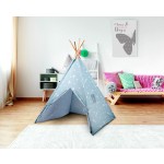 Dětský stan teepee 120x120x150cm modrá