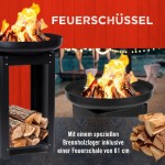 Přenosné zahradní ohniště s grilem a stojanem TEPPANYAKI