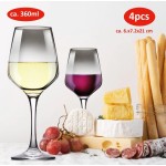 ALPINA Sklenice na víno sada 4 ks 360 ml kouřová