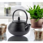 Konvice na čaj litinová Sakura 0,8 l černá