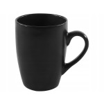 Hrnky na kávu i čaj porcelán sada 6 ks 340 ml černá