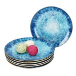 Jídelní sada talířů 6 ks porcelán 27 cm OCEAN
