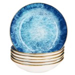 Talíř na polévku hluboký sada 6 ks porcelán 20 cm OCEAN