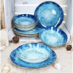 Jídelní sada talířů 6 ks porcelán 27 cm OCEAN