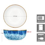 Miska na polévku sada 6 ks porcelán 14 cm OCEAN