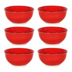 Miska na polévku sada 6 ks 12 cm červená RUBY RED