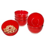 Miska na polévku sada 6 ks 12 cm červená RUBY RED