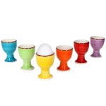 Držák na vajíčka sada 6 ks 7 cm COLOURS