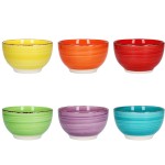 Miska na polévku sada 6 ks 14 cm COLOURS