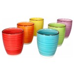 Hrnky na kávu cappuccino sada 6 ks 350 ml COLOURS