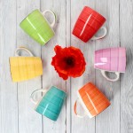 Hrnky na kávu i čaj sada 6 ks 350 ml COLOURS