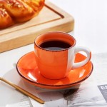 Hrnky na espresso s podšálky sada 12 ks 90 ml COLOURS