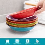 Talíře na polévku hluboké sada 6 ks 21 cm barevné COLOURS